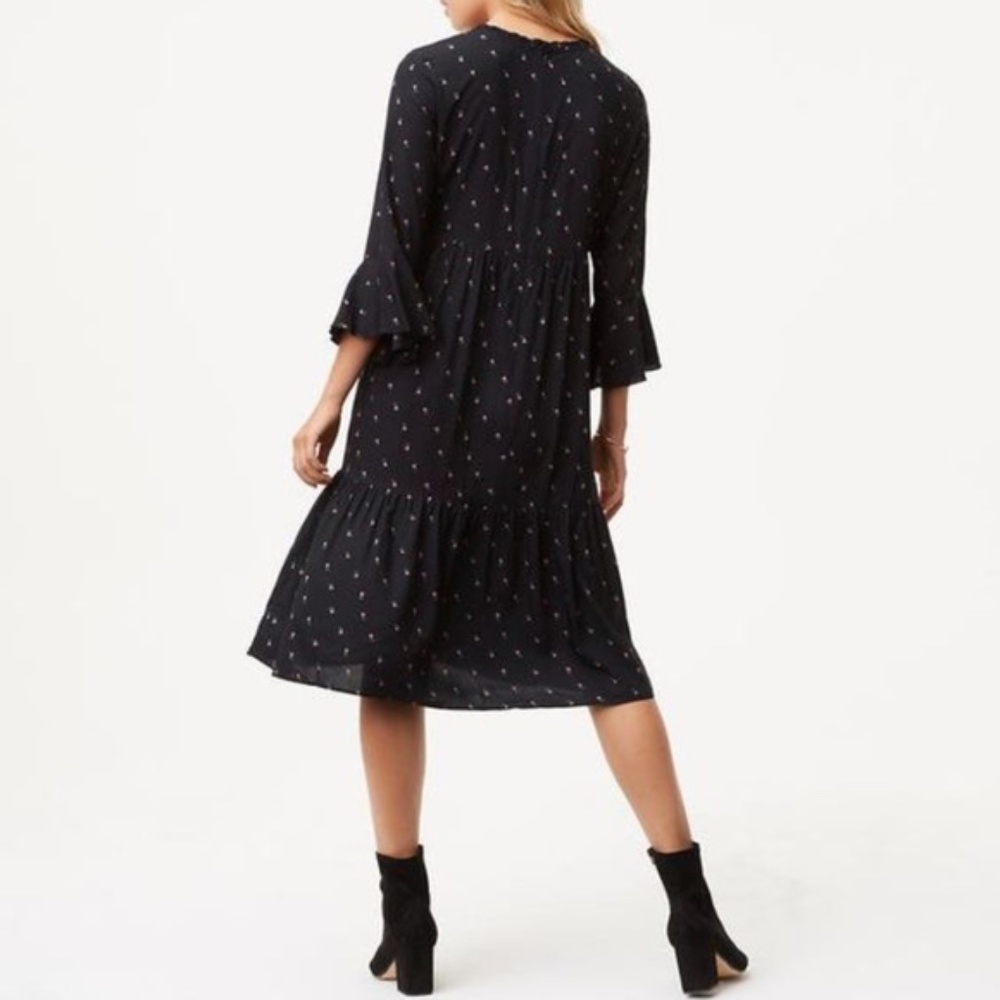 Rosemary Midi Ruffle Dress